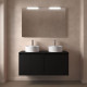 Ensemble Salle De Bains Noja 140 4 Portes Black Satin - SALGAR 105572