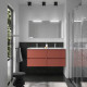 Ensemble Salle De Bains Noja 120 4 Tiroirs Red Satin - SALGAR 106174