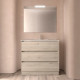 Ensemble Salle De Bains Noja 100 3 Tiroirs Chêne Naturel - SALGAR 106283