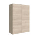 Module De Salle De Bain Infinity 60X84 2 Portes Chêne Naturel - SALGAR 112580