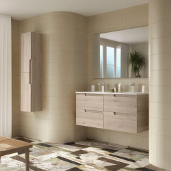 Ensemble Salle De Bains Vima 120 4 Tiroirs Chêne Naturel - SALGAR 113629 