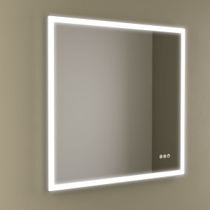Miroir Memphis 800 Horizontal Avec Éclairage Led Avec Capteur (19+18-22 W - Biled ºk) Ip44 800 X 800 Mm - SALGAR 113761 