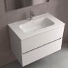 Lavabo Constanza 810 Sans Siphon Et Bonde Clic-Clac Blanc Mat 810 X 20 X 460 Mm - SALGAR 113776 