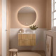 Meuble Salle De Bain Biba 800 2 Tiroirs Chêne Africain 798 X 540 X 450 Mm - SALGAR 113843