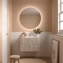 Meuble Salle De Bain Biba 900 2 Tiroirs Natural 898 X 540 X 450 Mm - SALGAR 113852 