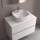 Lavabo À Poser Cozy Blanc Mat 420 X 420 X 140 Mm - SALGAR 114532