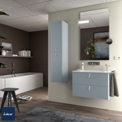 Meuble de salle de bain UNIIQ 800 2 tiroirs Blue Fog 797x540x450 mm - SALGAR 96638 