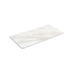 Plan de toilette UNIIQ 600 sans usinage MARBRE blanc 610 x 12 x 460 mm - SALGAR 97369