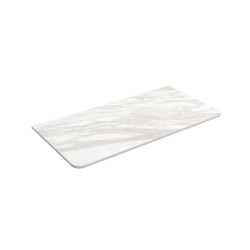Plan de toilette UNIIQ 600 sans usinage MARBRE blanc 610 x 12 x 460 mm - SALGAR 97369 