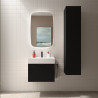 Meuble de salle de bain BIBA 600 1 tiroir BLACK VELVET 597 x 405 x 450 mm - SALGAR 102964 