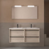 Ensemble Salle De Bains Attila 120 4 Tiroirs Chêne Naturel - SALGAR 104836 
