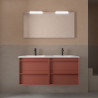 Ensemble Salle De Bains Attila 120 4 Tiroirs Red Satin - SALGAR 104926 