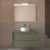 Ensemble Salle De Bains Attila 100 2 Tiroirs Green Satin - SALGAR 104967 