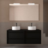 Ensemble Salle De Bains Attila 140 4 Tiroirs Black Satin - SALGAR 104981 