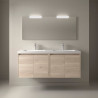 Ensemble Salle De Bains Noja 140 4 Portes Chêne Naturel - SALGAR 105315 