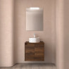 Ensemble Salle De Bains Noja 70 2 Portes Noyer Maya - SALGAR 105551 
