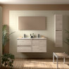 Ensemble Salle De Bains Noja 120 2 Portes 2 Tiroirs Chêne Naturel - SALGAR 113453 