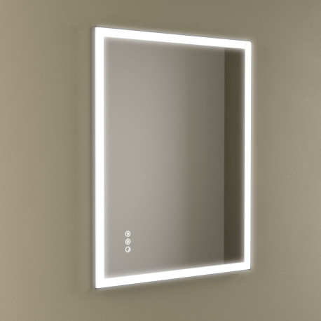 Miroir Memphis 600 Vertical Avec Éclairage Led Avec Capteur (17+18-22 W - Biled ºk) Ip44 600 X 800 Mm - SALGAR 113760 