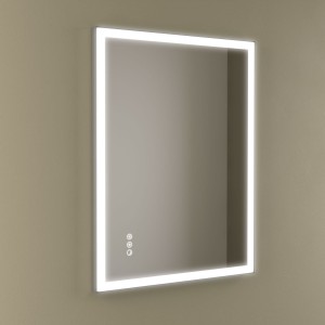 Miroir Memphis 600 Vertical Avec Éclairage Led Avec Capteur (17+18-22 W - Biled ºk) Ip44 600 X 800 Mm - SALGAR 113760 