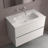 Lavabo Constanza 810 Sans Siphon Et Bonde Clic-Clac Blanc Brillant 810 X 20 X 460 Mm - SALGAR 114558 