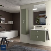 Meuble de salle de bain UNIIQ 800 2 tiroirs bosque 797x540x450 mm - SALGAR 96623 