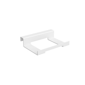 Support pour sèche-cheveux/fer à repasser LLOYD blanc mat 140 x 32 x 106 mm - SALGAR 97661 