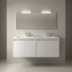 Ensemble Salle De Bains Noja 140 4 Portes White Satin - SALGAR 105310
