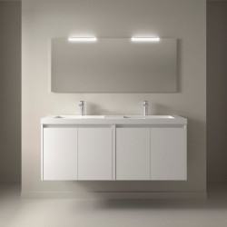 Ensemble Salle De Bains Noja 140 4 Portes White Satin - SALGAR 105310 