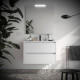 Ensemble Salle De Bains Noja 90 2 Tiroirs White Satin - SALGAR 106152