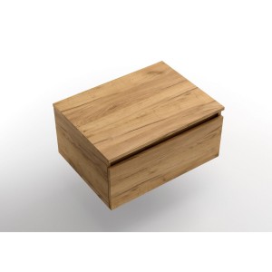 Coquette de salle de bain 100cm 1 tiroir Chêne africain Domus - SALGAR 113916