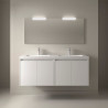 Ensemble Salle De Bains Noja 140 4 Portes White Satin - SALGAR 105310 