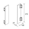 Crédence ALLIANCE 270 NOYER MAYA 100 x 16 x 270 mm - SALGAR 102793 