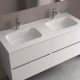 Lavabo Constanza 1210 Sans Siphon Et Bonde Clic-Clac Blanc Mat 1210 X 20 X 460 Mm - SALGAR 113780