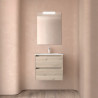 Ensemble Salle De Bains Noja 70 2 Tiroirs Chêne Naturel - SALGAR 105387 