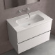 Lavabo Constanza 610 Sans Siphon Et Bonde Clic-Clac Blanc Brillant 610 X 20 X 460 Mm - SALGAR 114557