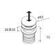 Valve Clicker Cerax Blanc Brillant - SALGAR 114576