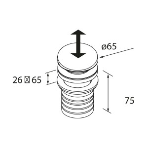 Valve Clicker Cerax Blanc Brillant - SALGAR 114576 