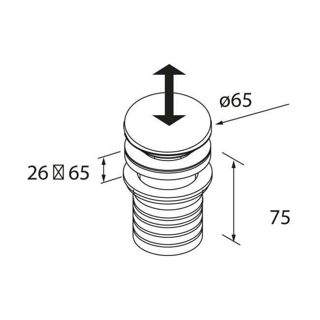 Valve Clicker Cerax Noir Mat - SALGAR 114578 