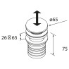 Valve Clicker Cerax Noir Mat - SALGAR 114578 