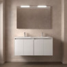 Ensemble Salle De Bains Noja 120 4 Portes Blanc Brillant - SALGAR 105300 