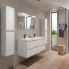 Ensemble Salle De Bains Noja 140 4 Tiroirs White Satin - SALGAR 105445 