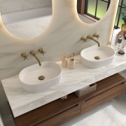 Lavabo À Poser Venice Blanc Mat 480 X 325 X 110 Mm - SALGAR 114534 