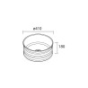 Lavabo À Poser Loop Noir Mat Diam. 410 X 180 Mm - SALGAR 114520 
