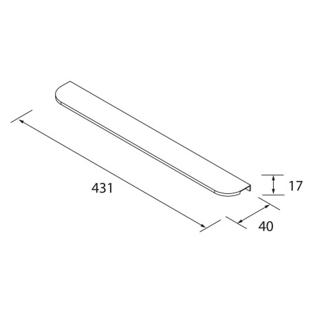 Poignée Aida Matt Doré - SALGAR 114617 