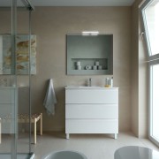 Meuble de salle de bain SPIRIT 900 3 tiroirs métalliques BLANC BRILLANT - SALGAR 102761 