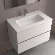 Lavabo Constanza 710 Sans Siphon Et Bonde Clic-Clac Blanc Mat 710 X 20 X 460 Mm - SALGAR 113775 