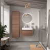 Meuble Salle De Bain Mara 600 1 Tiroir Avec Frein Noyer Americain 598 X 405 X 452 Mm - SALGAR 113994 