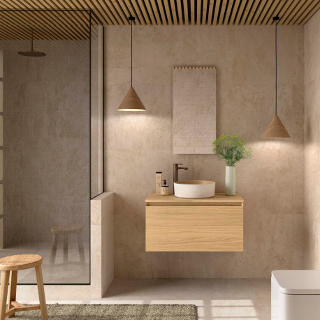 Meuble Salle De Bain Mara 800 1 Tiroir Avec Frein Chêne Européen 797 X 405 X 452 Mm - SALGAR 113996 