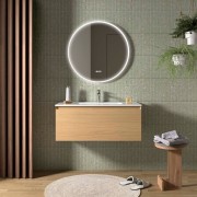 Meuble Salle De Bain Mara 1000 1 Tiroir Avec Frein Chêne Européen 997 X 405 X 452 Mm - SALGAR 113999 