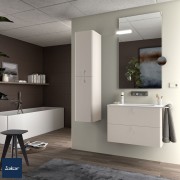 Meuble de salle de bain UNIIQ 800 2 tiroirs nata 797x540x450 mm - SALGAR 96624 